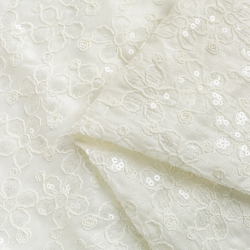 Embroidery Design 3D - Nouveau tissu jacquard floral brodé de
