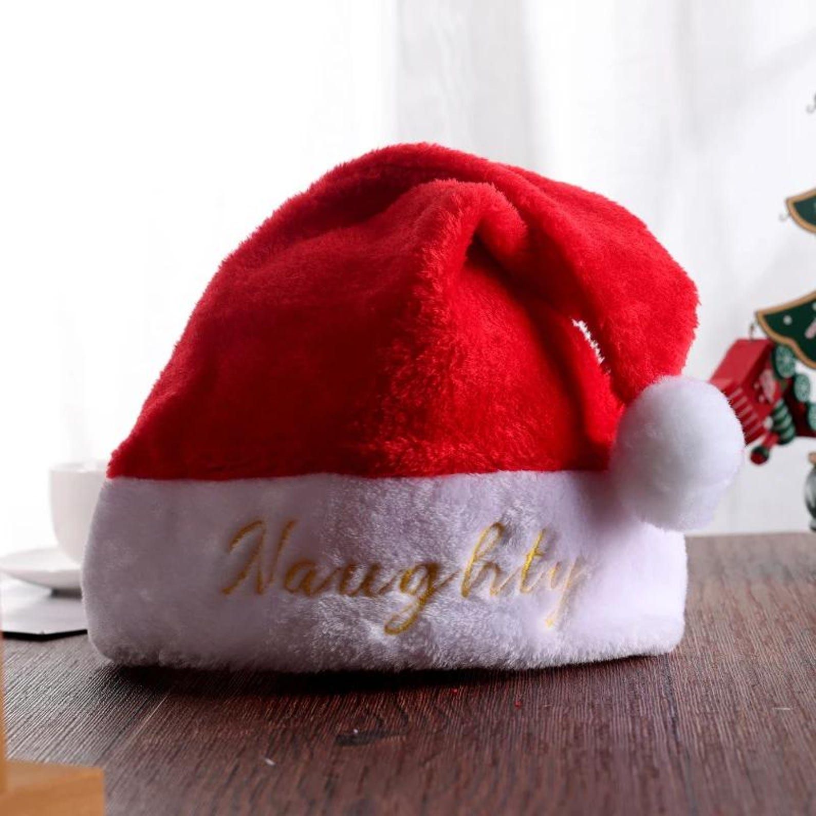 Embroidery Name - Chapeaux de Père Noël brodés personnalisés