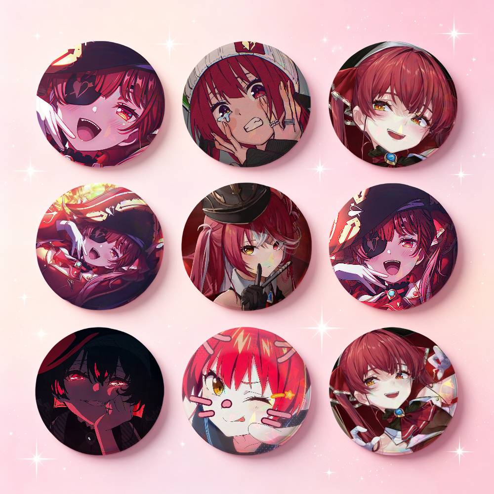 Embroidery Whale - Badges de figurines d'anime Marine Houshou,