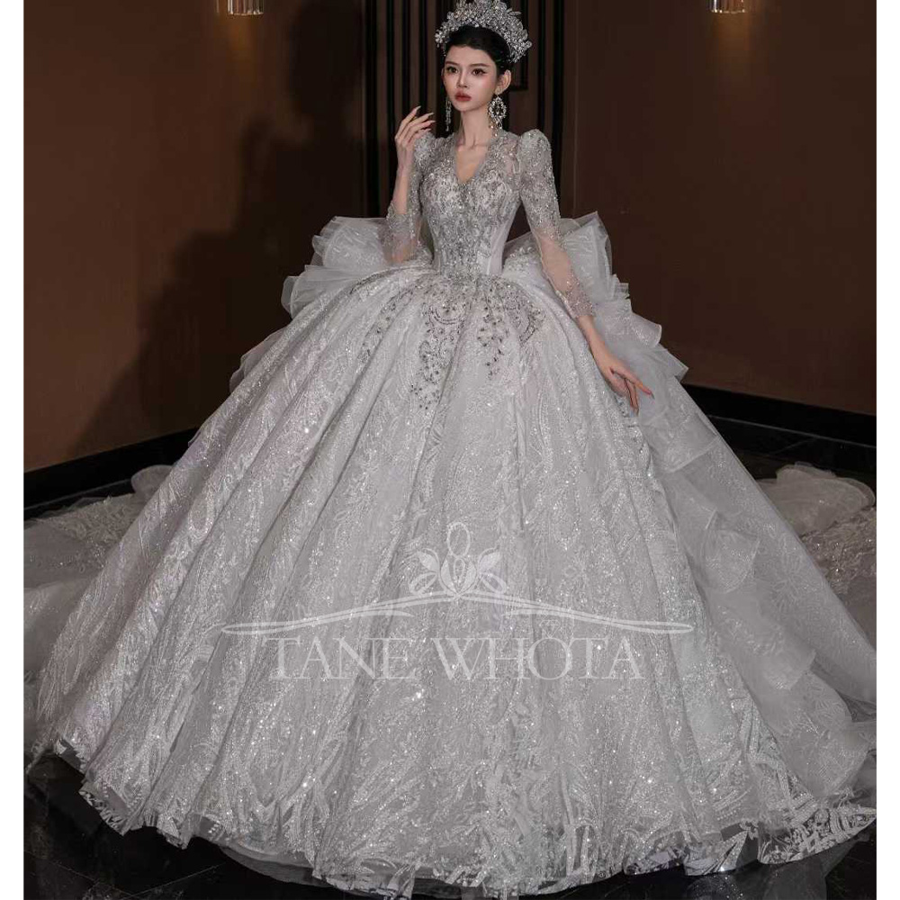 Embroidery Organza - Robe de mariée de luxe à