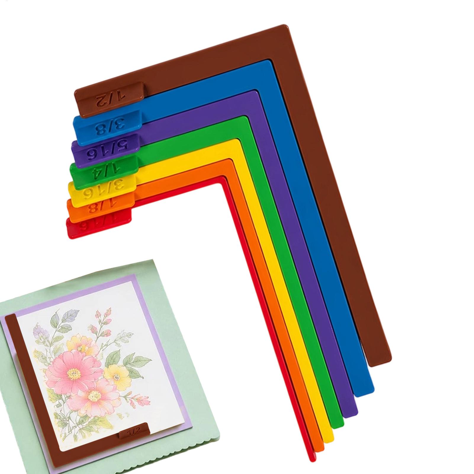Embroidery Guide Paper - Ensemble de 7 guides d'alignement pour