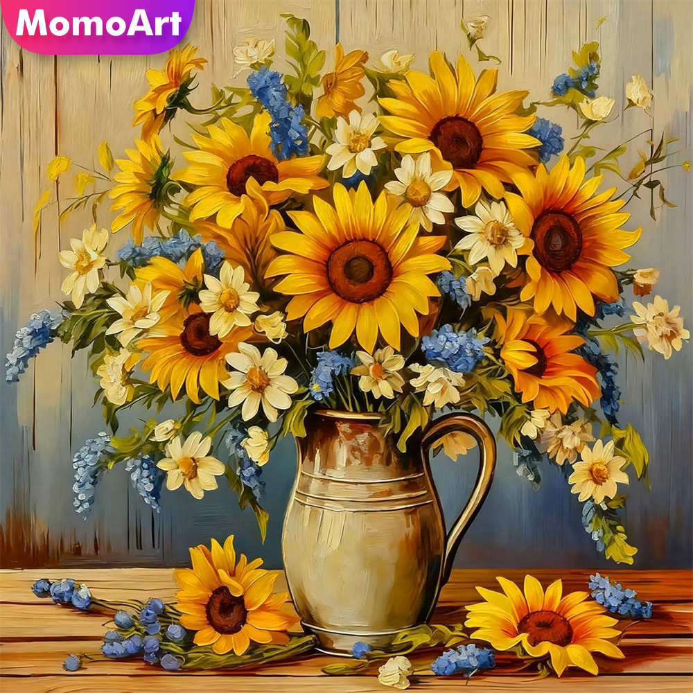 Embroidery Design Patterns Flowers - Momoart Kit de Broderie Point de