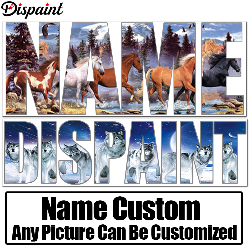 Embroidery Name - Dispaint nom lettre Photos personnalisé 5D