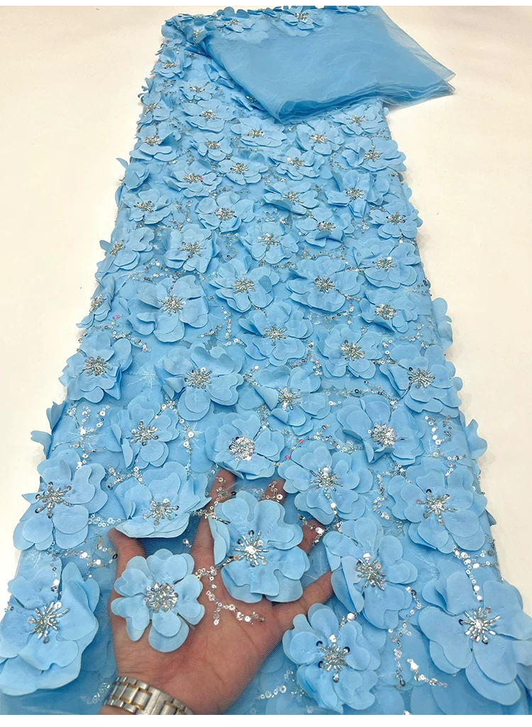 Embroidery Design 3D - Tissu de couture DIY en dentelle