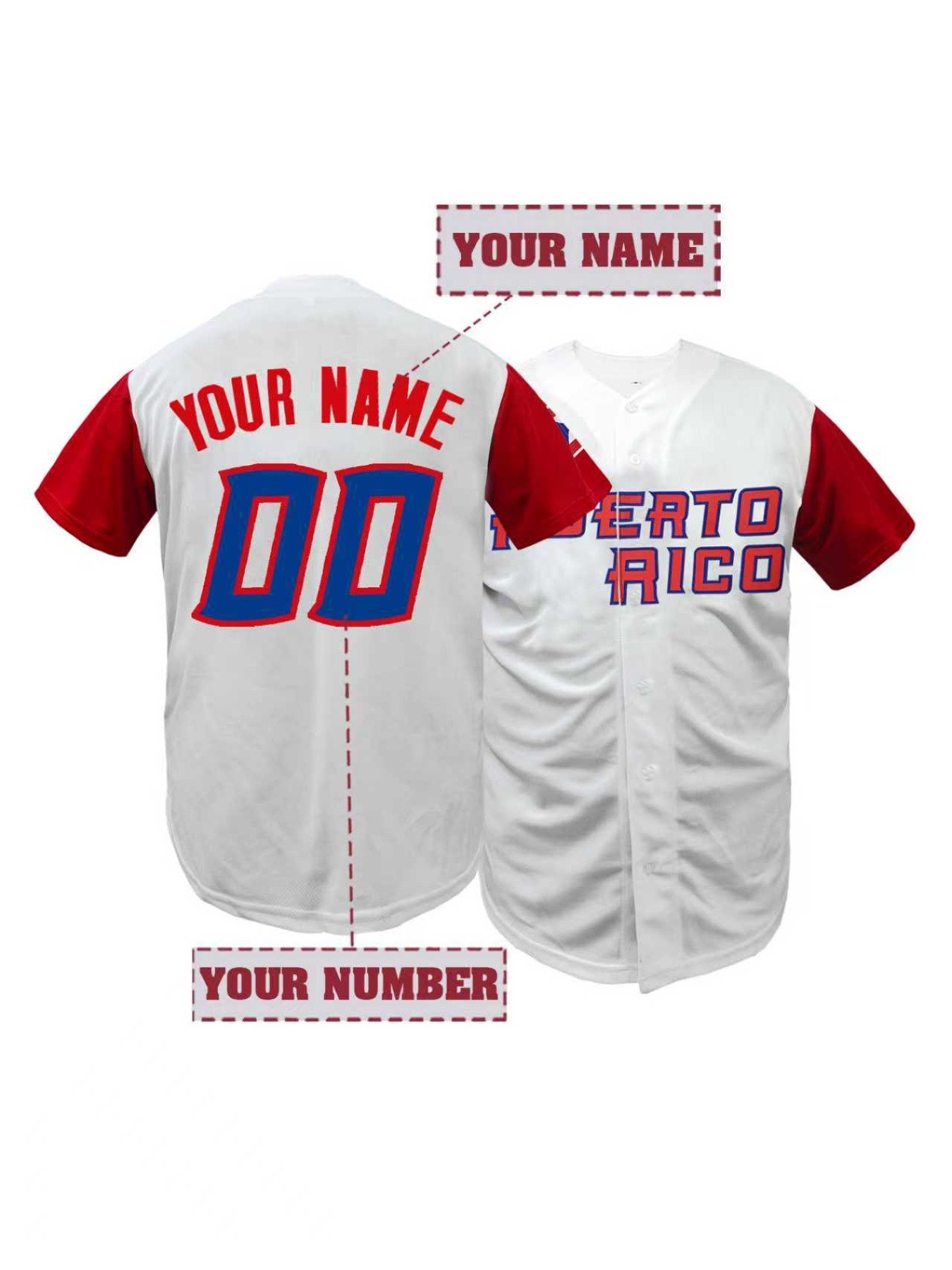Embroidery Jersey - Maillot de baseball personnalisé pour homme