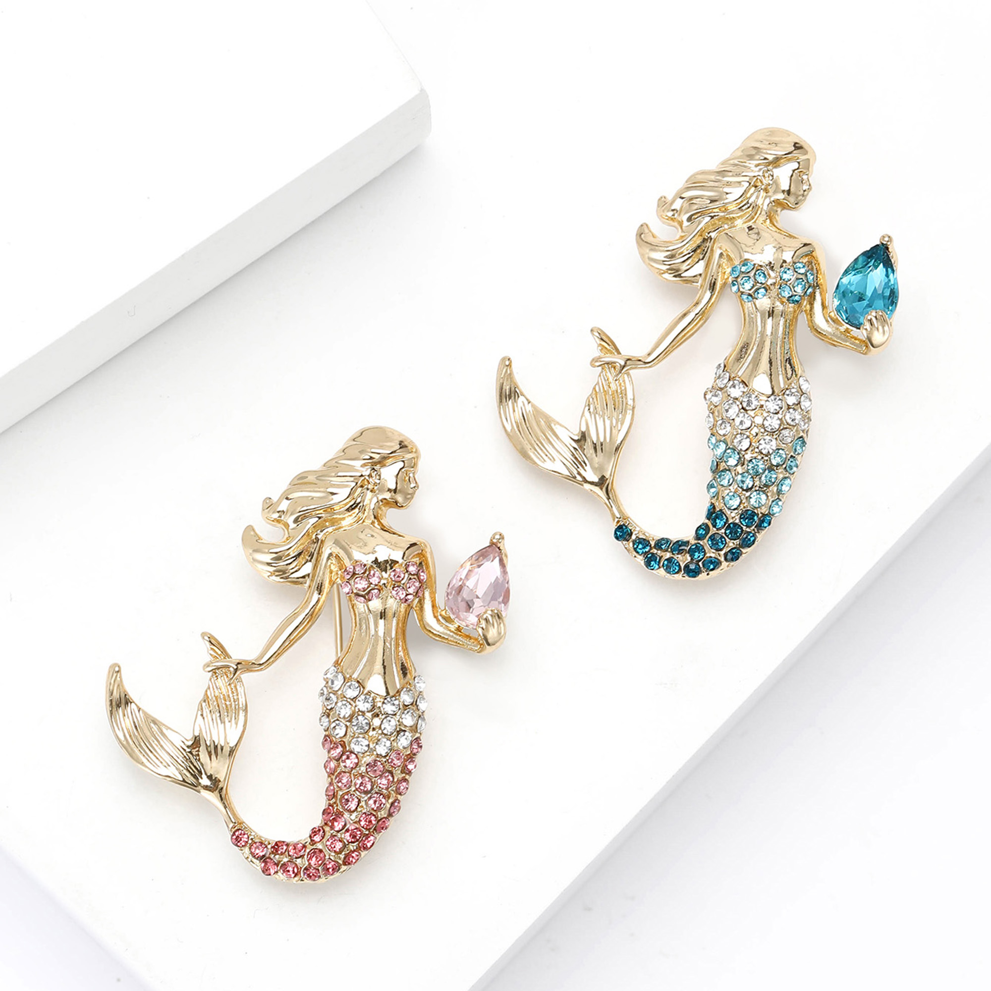 Broches de sirène en strass po - Embroidery Whale avis et prix