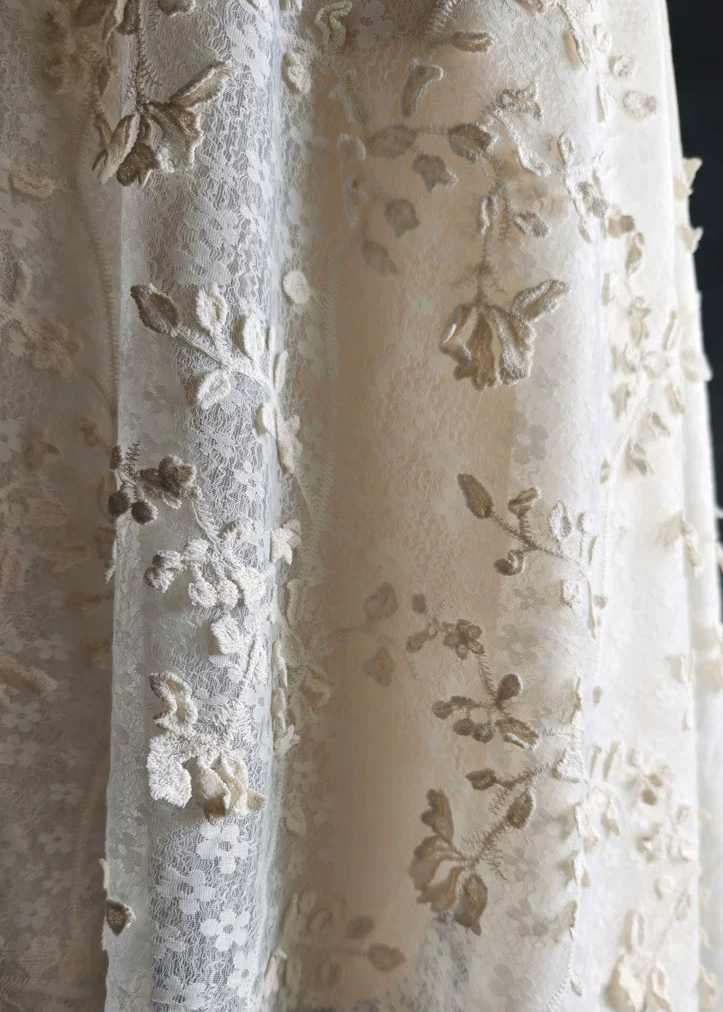 Tissu en dentelle à texture br - Embroidery Design 3D avis et prix