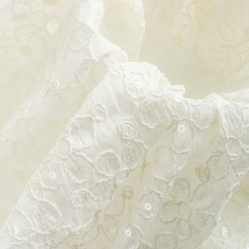 Nouveau tissu jacquard floral  - Embroidery Design 3D avis et prix