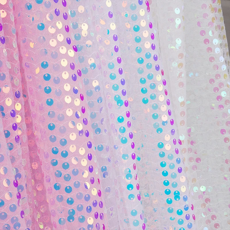 Tissu brodé à paillettes arc-e - Embroidery Gradient avis et prix
