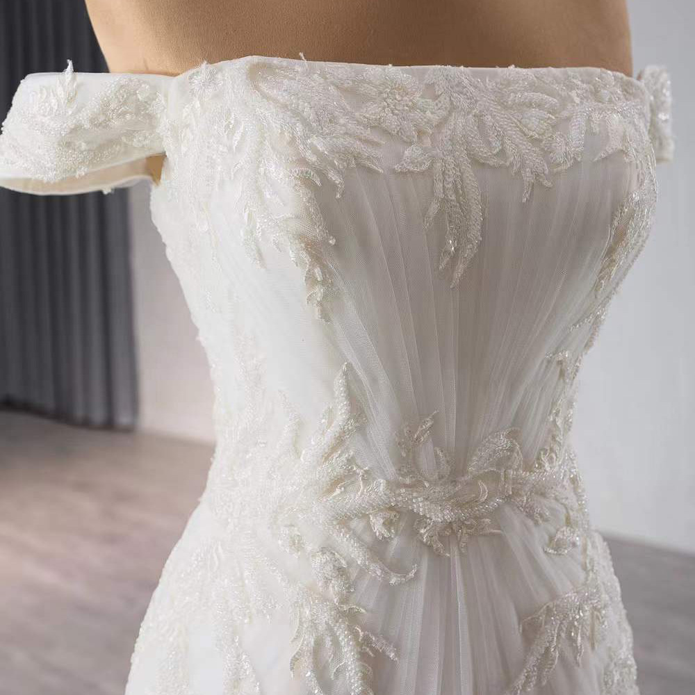Robe de mariée sirène, sans br - Embroidery Organza avis et prix