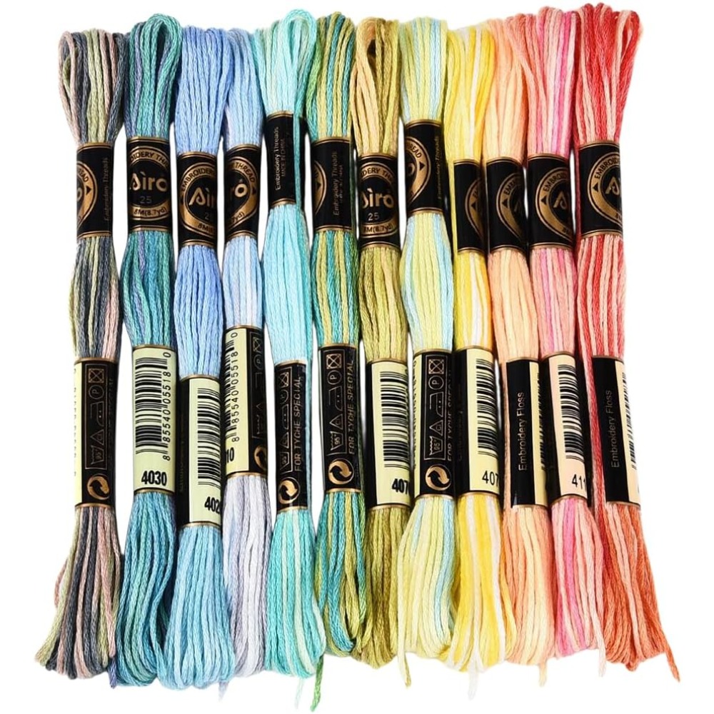 12 écheveaux de fil à broder e - Embroidery Floss avis et prix