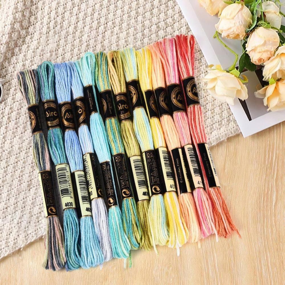 12 écheveaux de fil à broder e - Embroidery Floss avis et prix