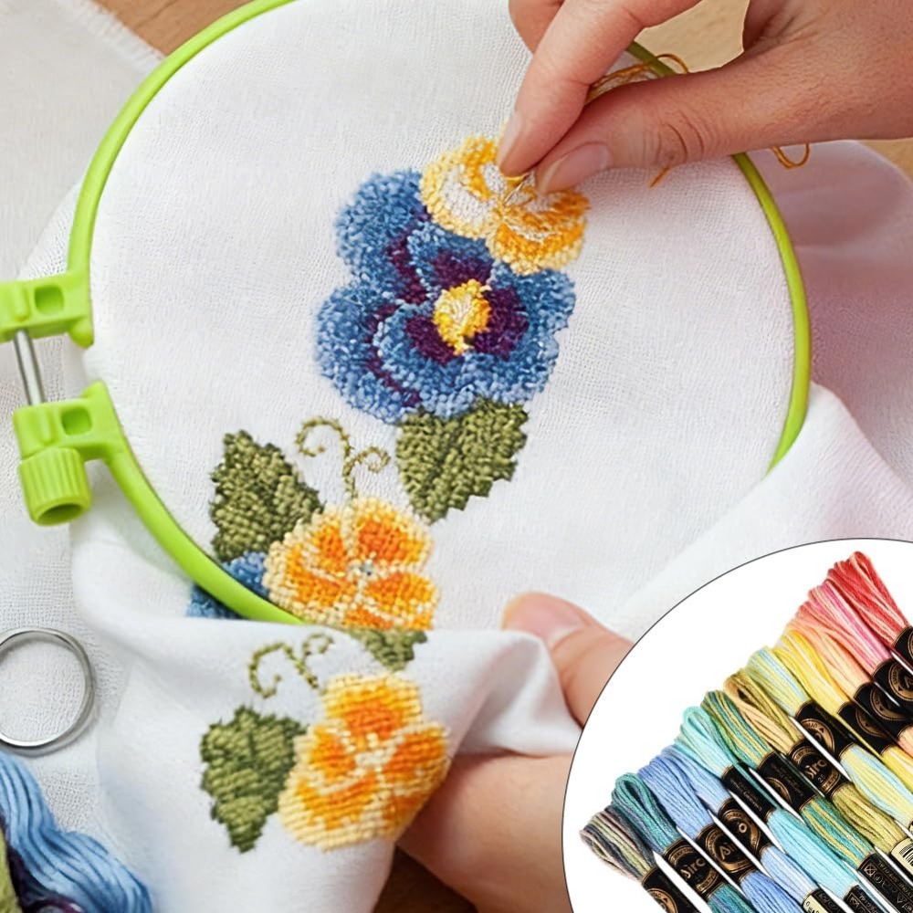 12 écheveaux de fil à broder e - Embroidery Floss avis et prix