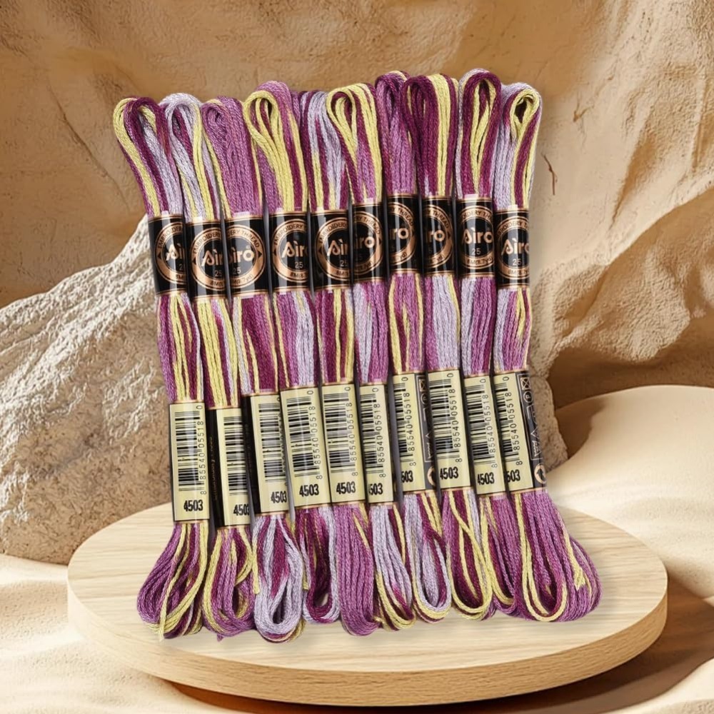 Fil à broder panaché violet, 6 - Embroidery Floss avis et prix