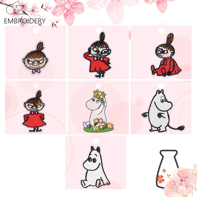Patchs brodés Moomin mignons d - Embroidery Patches avis et prix