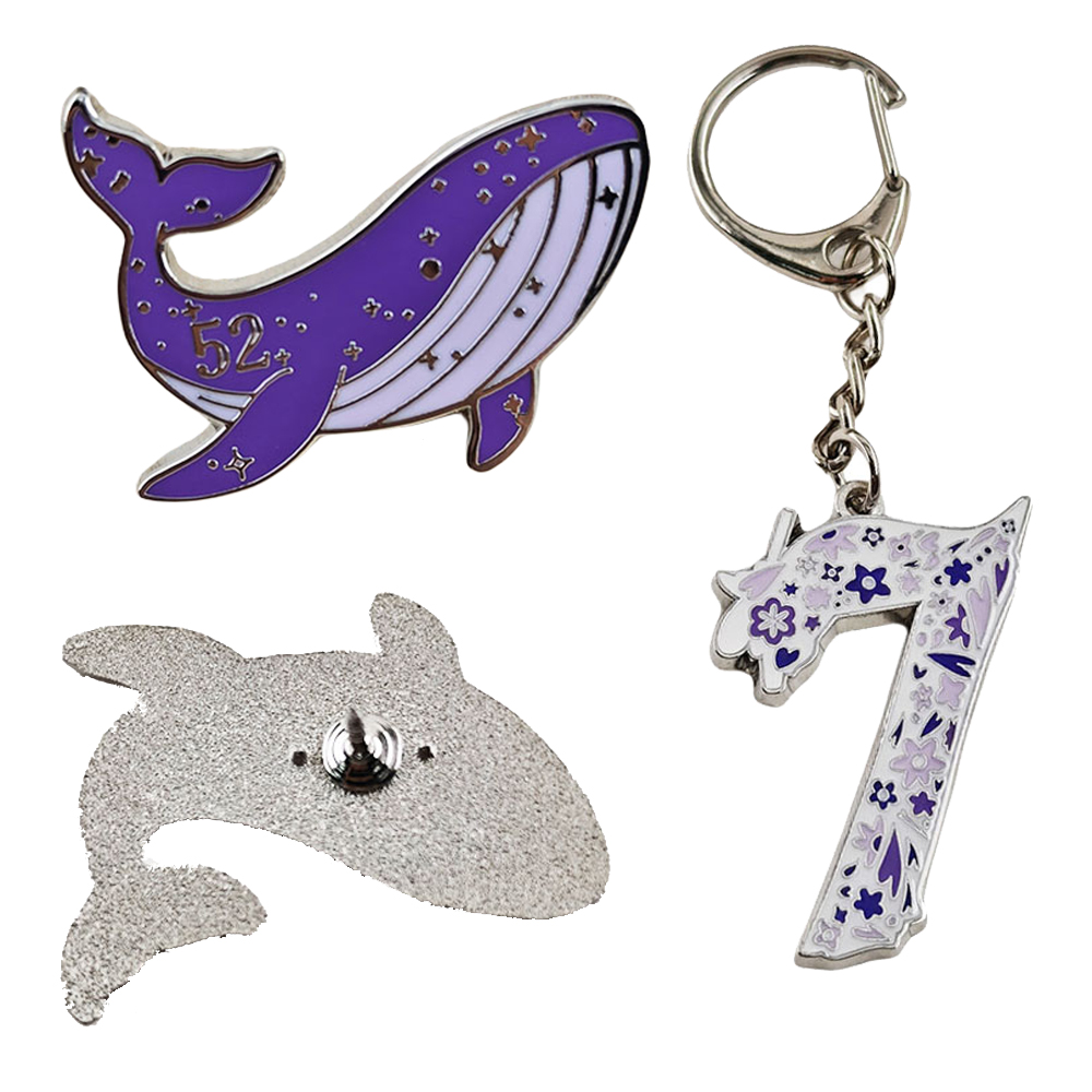Kpop ARMY 52 Hertz Pin's en ém - Embroidery Whale avis et prix