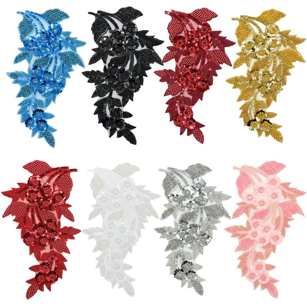 Patchs de fleurs 3D à sequins  - Embroidery Patches avis et prix