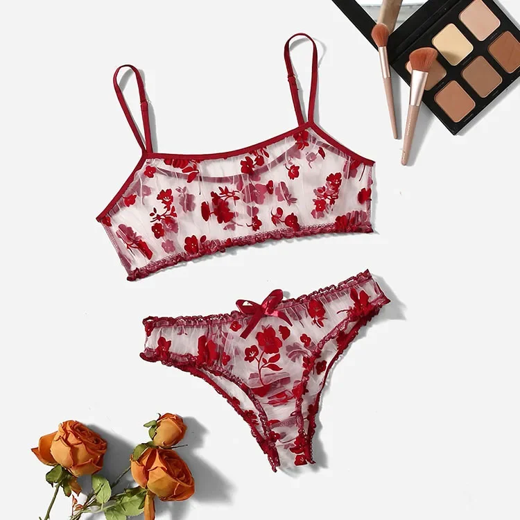 Nouveaux sous-vêtements Sexy p - Embroidery Underwear avis et prix