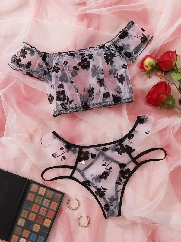 Nouveaux sous-vêtements Sexy p - Embroidery Underwear avis et prix