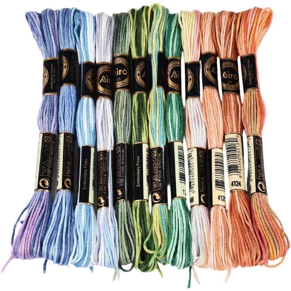 12 écheveaux de fil à broder e - Embroidery Floss avis et prix
