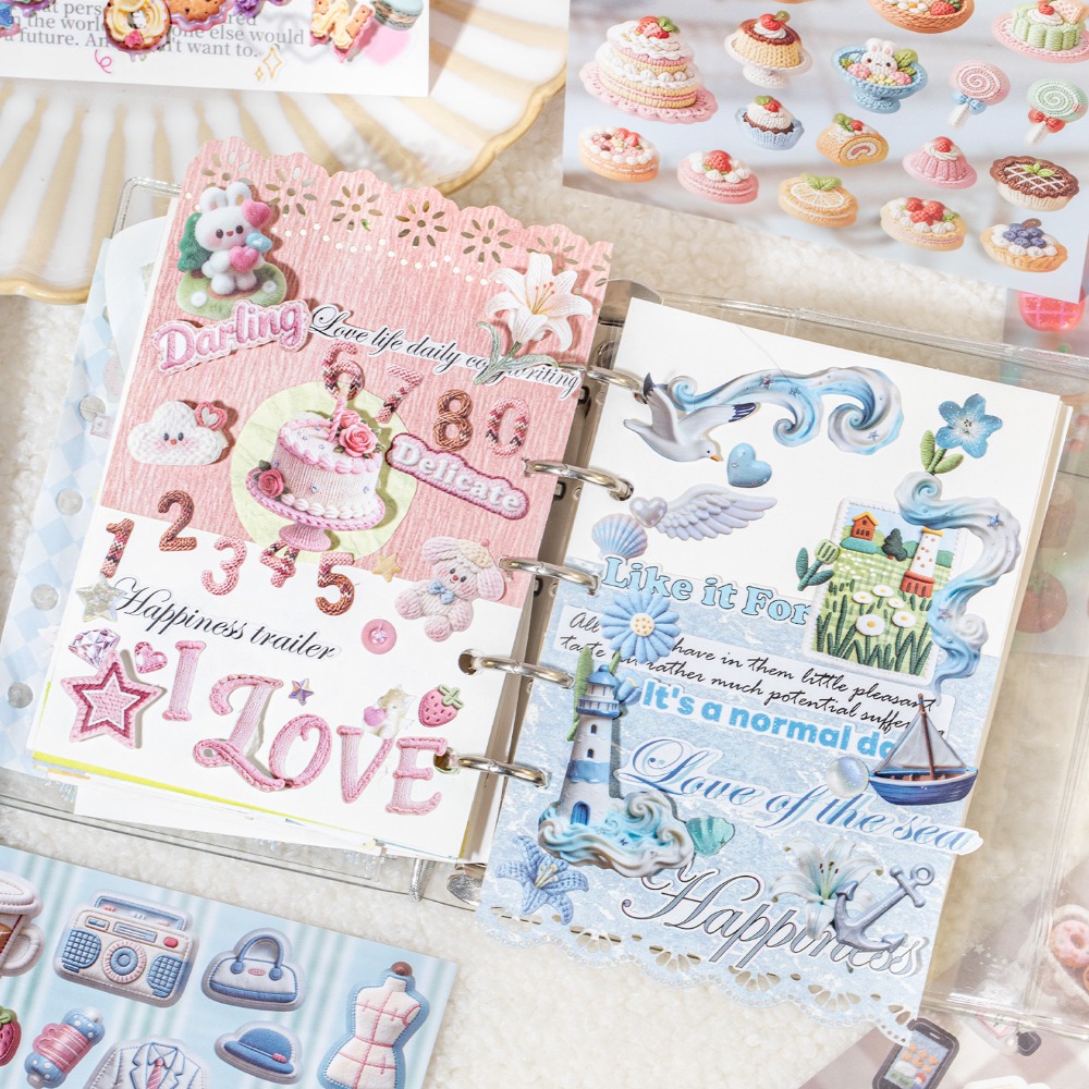 Livre d'autocollants animaux d - Embroidery Journal Book avis et prix