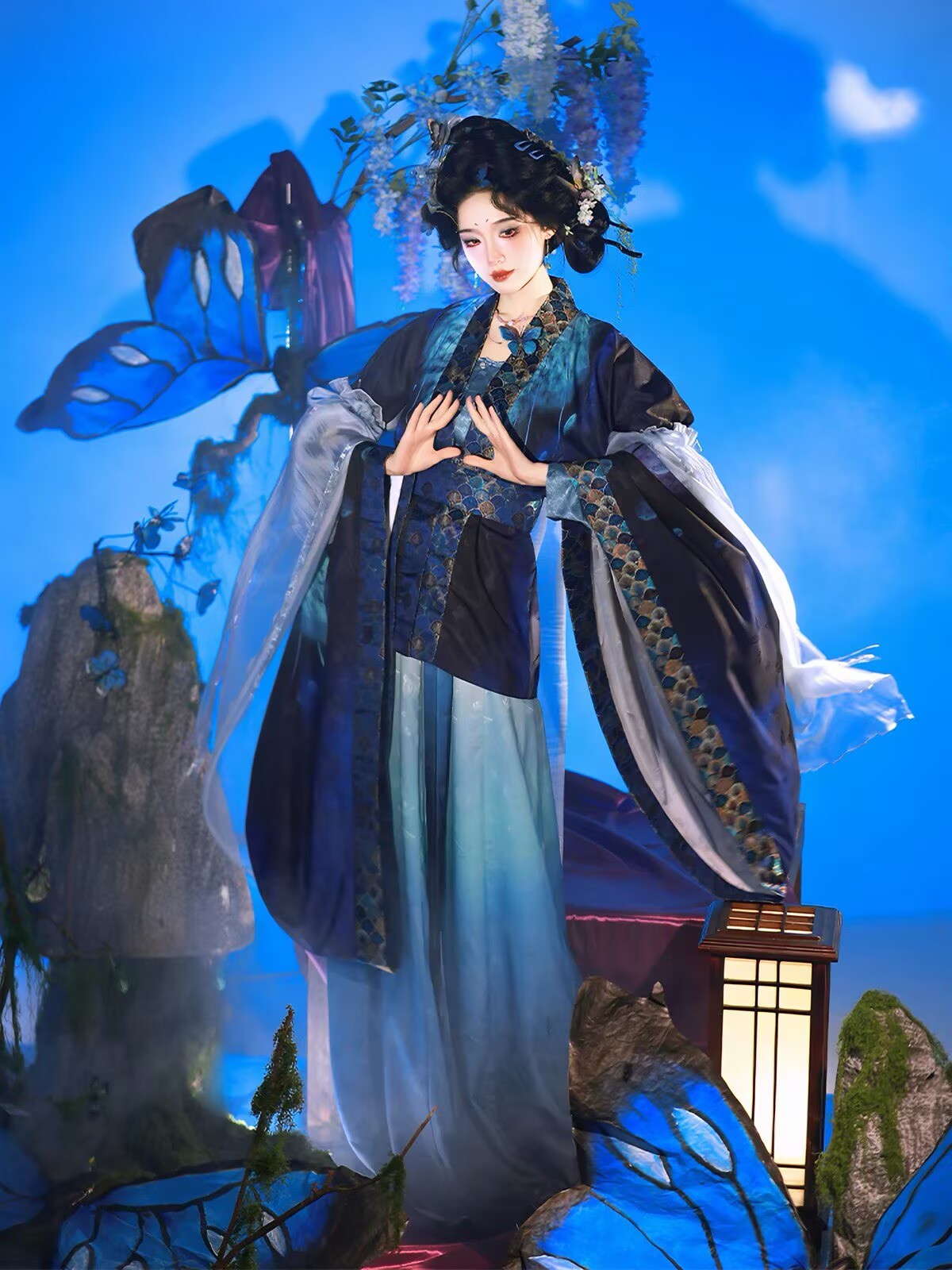 Hanfu pour femmes de la dynast - Embroidery Gradient avis et prix