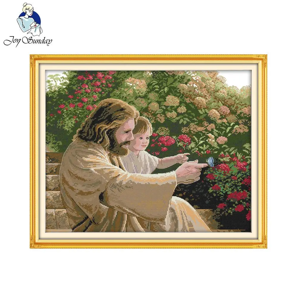 Joie dimanche jésus et un enfa - Embroidery Jesus avis et prix