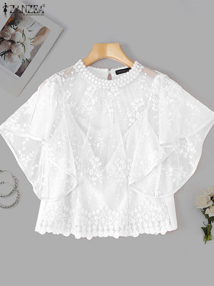 ZANZEA femmes broderie Blouse  - Embroidery Jersey avis et prix