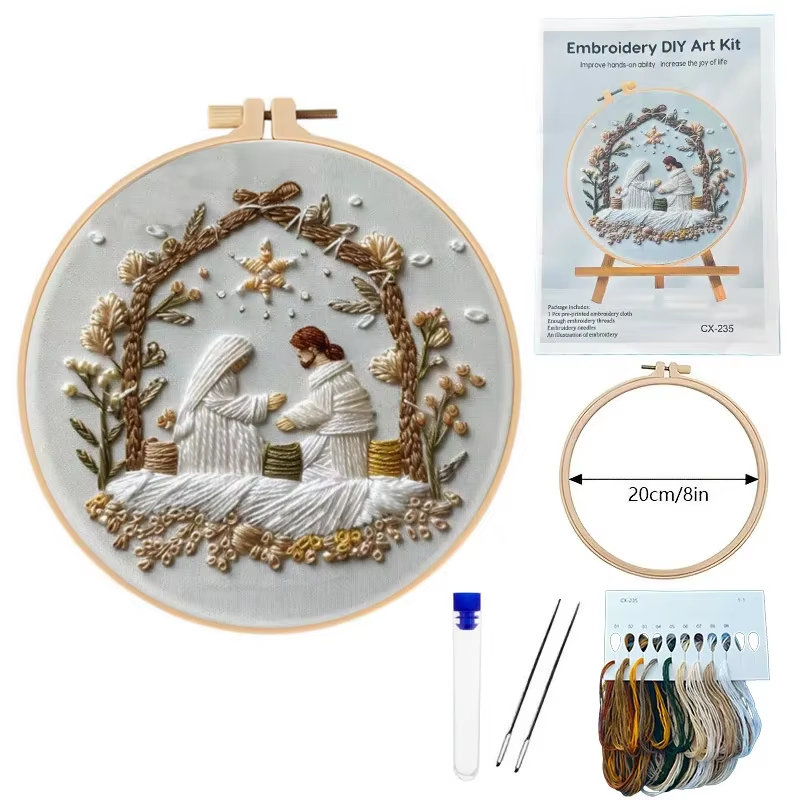 Kit de broderie de noël de nai - Embroidery Jesus avis et prix