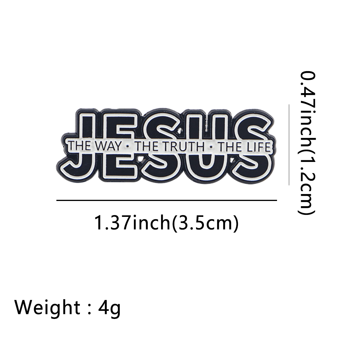 Broche en émail chrétien JESUS - Embroidery Jesus avis et prix