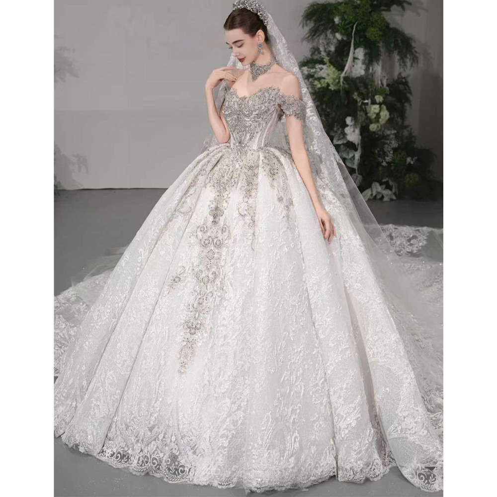 Robe de mariée de luxe 2026 à  - Embroidery Organza avis et prix