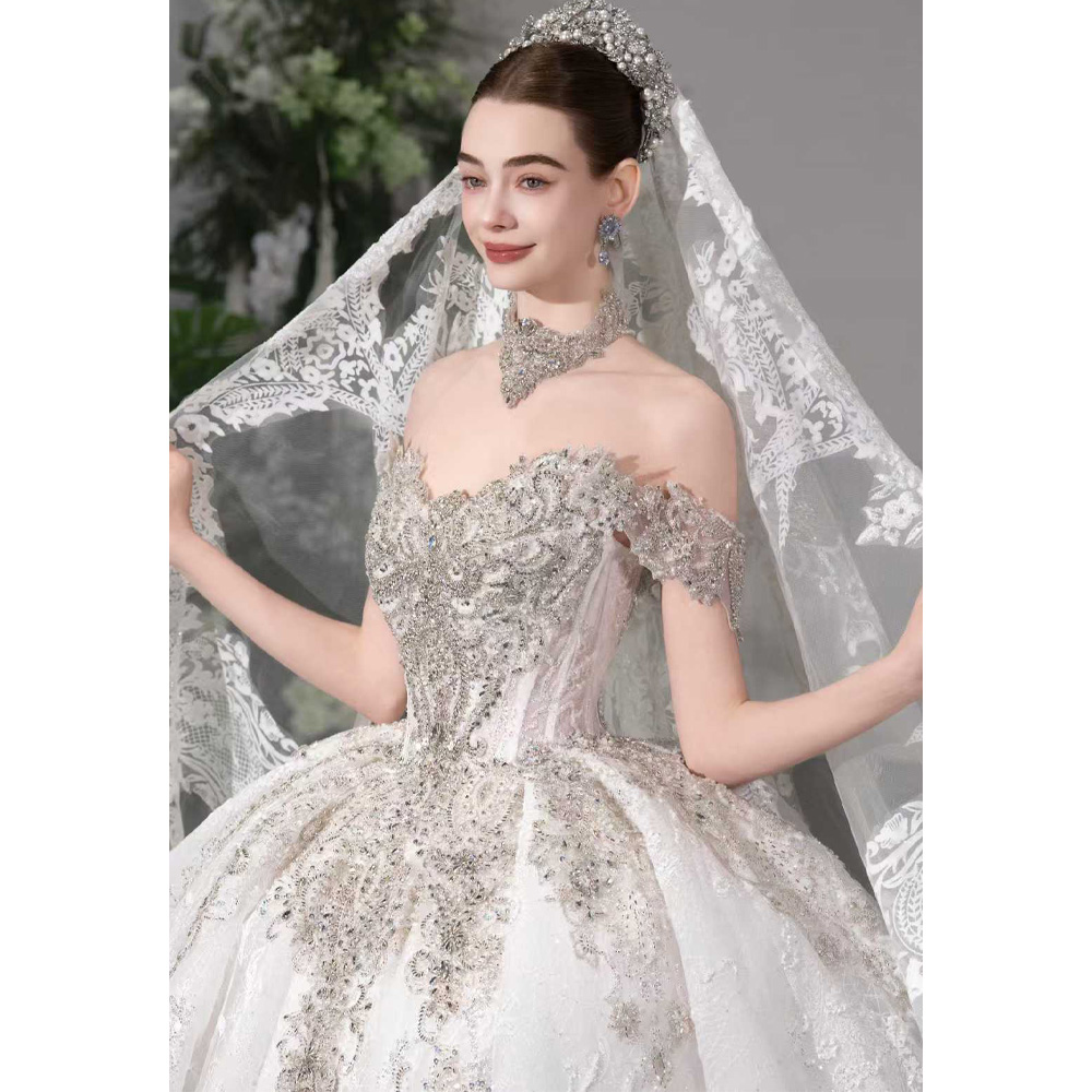 Robe de mariée de luxe 2026 à  - Embroidery Organza avis et prix