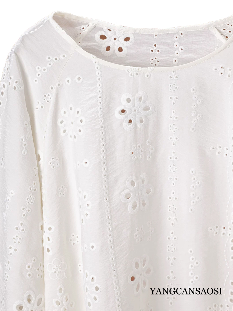 T-shirt grande taille blanc br - Embroidery Jersey avis et prix
