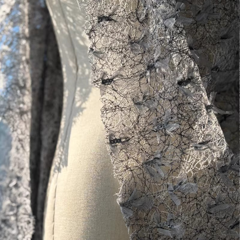 Tissu brodé 3D avec nœuds, 1 y - Embroidery Design 3D avis et prix