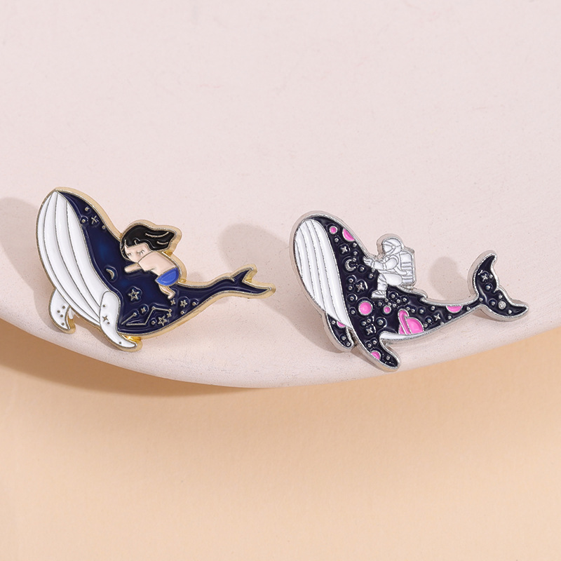 Broche en émail de baleine mar - Embroidery Whale avis et prix