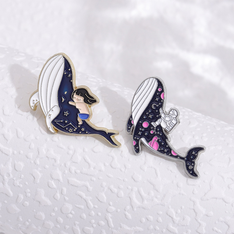 Broche en émail de baleine mar - Embroidery Whale avis et prix