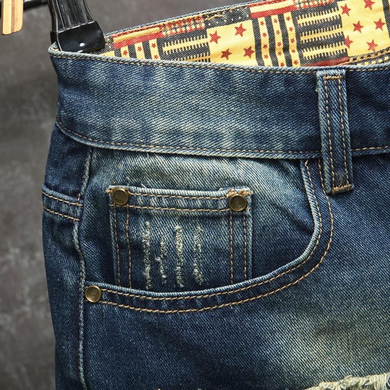 Nouveau short en jean déchiré  - Embroidery Patches avis et prix
