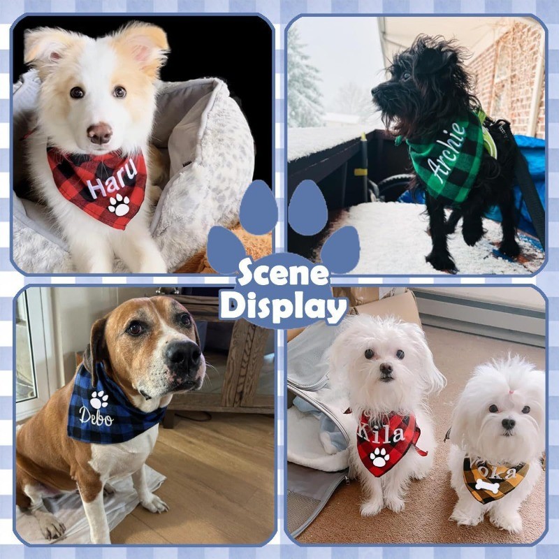 Bandana pour chien brodé avec  - Embroidery Name avis et prix