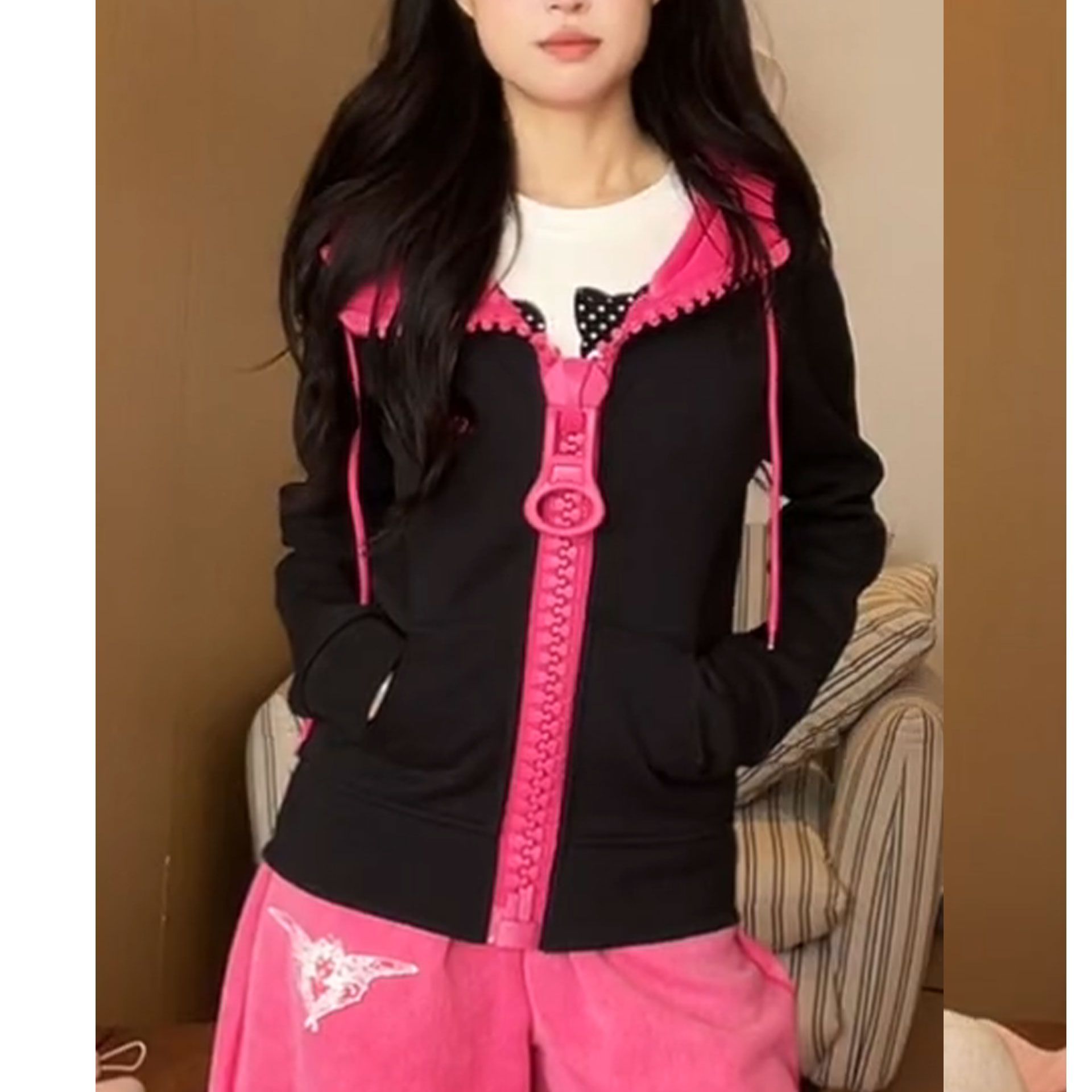 Veste courte décontractée Y2K  - Embroidery Design 3D avis et prix