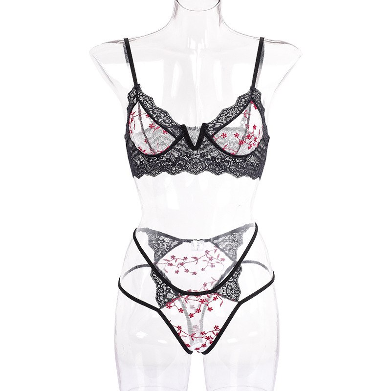 Ensemble de lingerie pour femm - Embroidery Underwear avis et prix