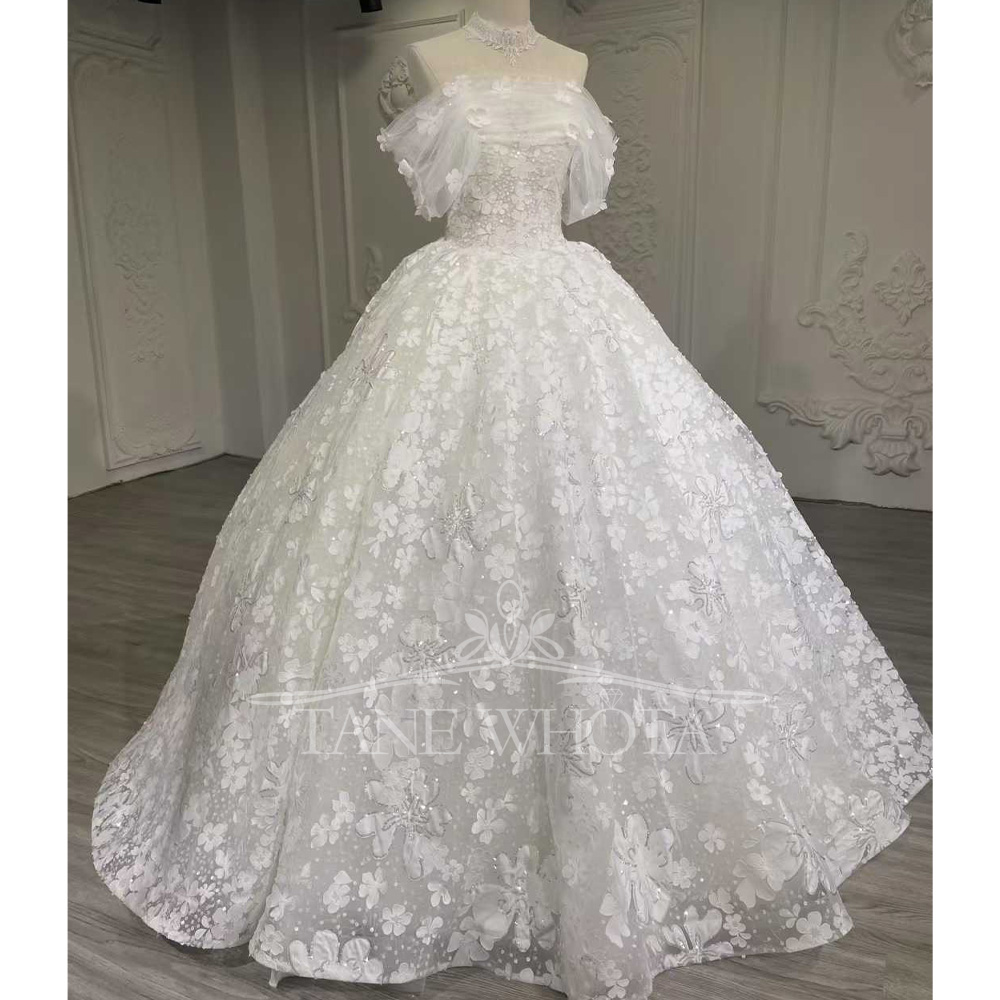 Robe de mariée de luxe à paill - Embroidery Organza avis et prix