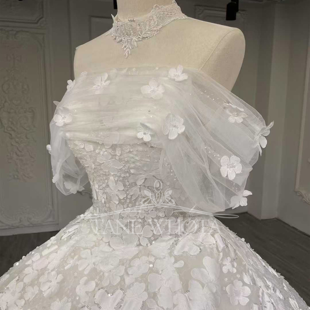 Robe de mariée de luxe à paill - Embroidery Organza avis et prix