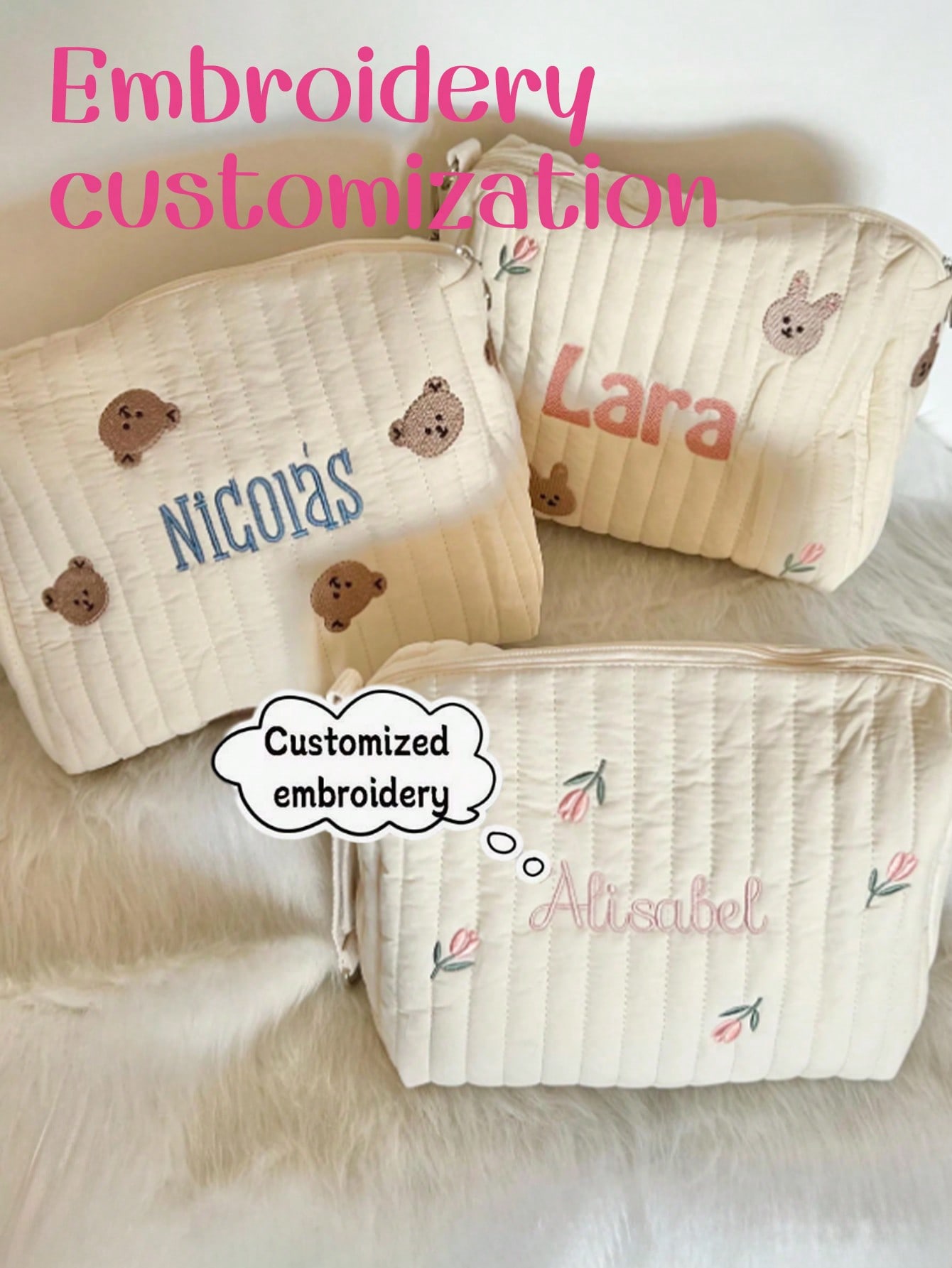 Sac à couches personnalisé ave - Embroidery Name avis et prix